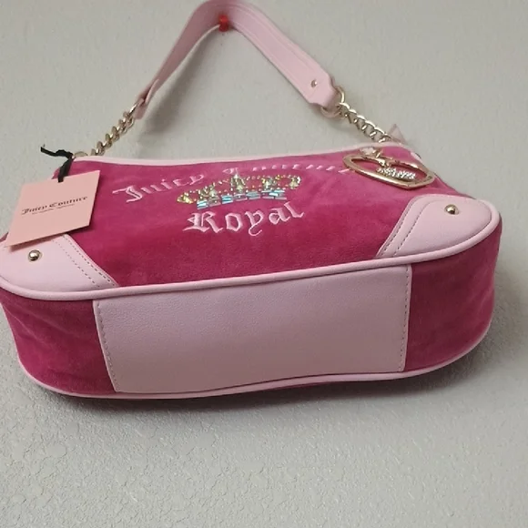 Juicy Couture Pink and Gold Shoulder Bag - Picture 4 of 9